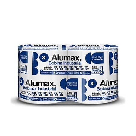 BOBINA CON PRECORTE ALUMAX x25cm