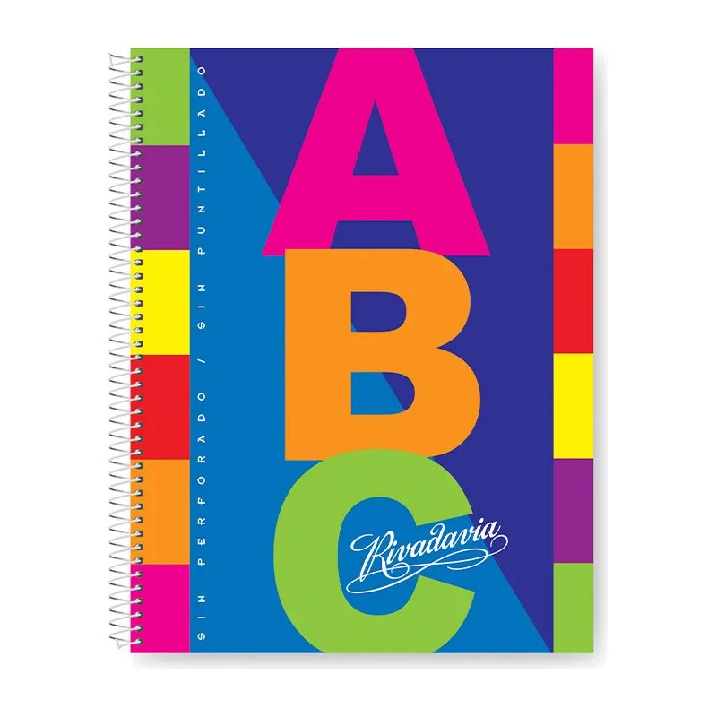 Cuaderno ABC Espiralado 21x27cm 100 Hojas