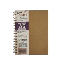 CUADERNO PAPERLAND A5 ECO KRAFT