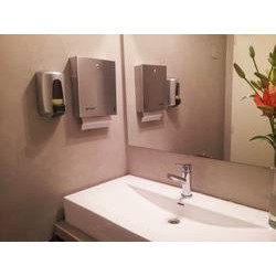 DISPENSER DE TOALLAS INTERCALADAS ACERO INOX.